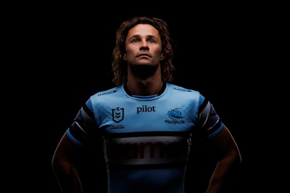 Sharks star Nicho Hynes is a polarising figure.