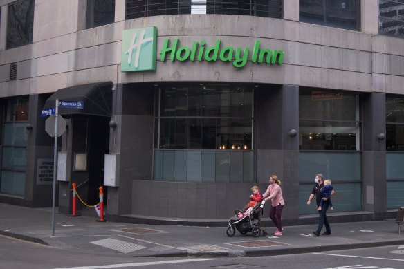 The Holiday Inn on Flinders Lane.