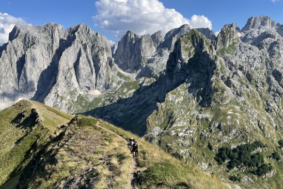 Hiking in the Accursed Mountains.