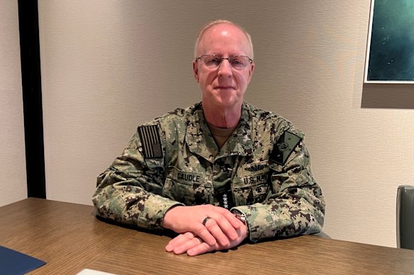 US Chief of Naval Operations Admiral Daryl Caudle during his visit to Perth on March 24, 2026.