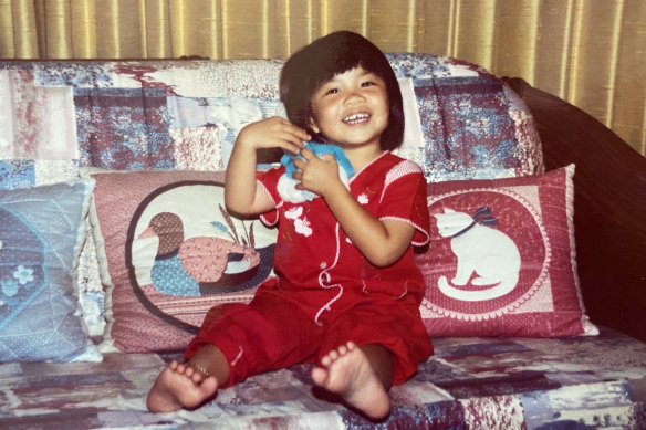Foo leaning against her mother’s hand-sewn cushions. “You’ve ruined my life,” her mother told her when she was 11. “I wish you were never born.” 