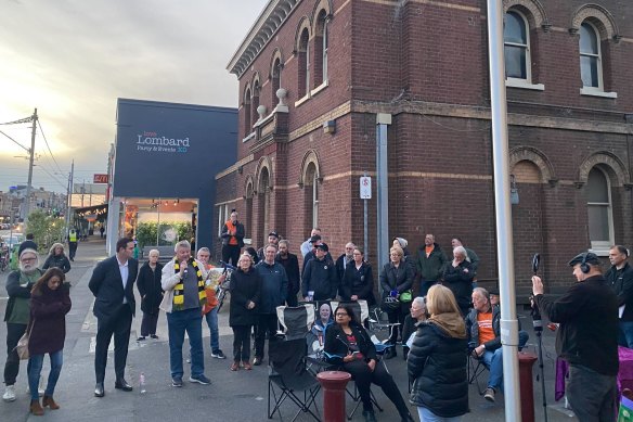 The residents organised a sit-in after the council’s public meeting was axed.