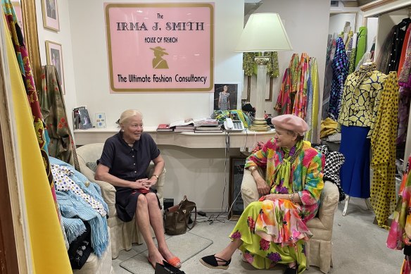 Irma J. Smith owner Bronwyn Smith (right) has been coming to Brisbane Arcade since she was two-years-old.