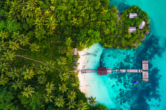 Island idyll … Raja Ampat.