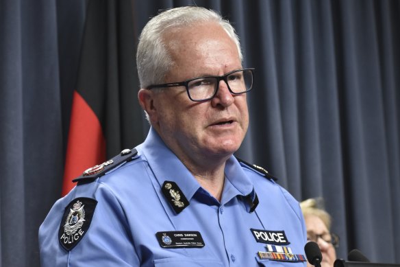 WA Police Commissioner Chris Dawson who has been named the state’s ’vaccine commander.
