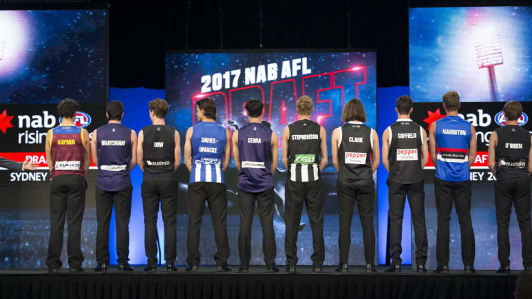 The AFL draft will feature live trading this year - but the dress rehearsal did not go according to plan.