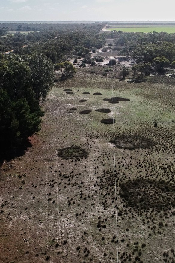 A chemical leak from this Kaniva property could damage agricultural and town water.
