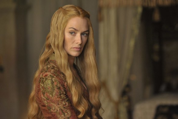 Cersei Lannister (Lena Heady) rues her bad luck in being born female. 