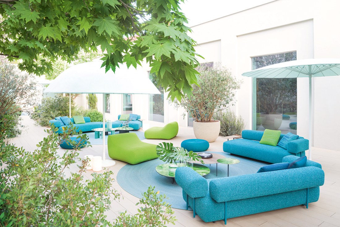 Embrace ‘transformative teal’ with a punchy sofa or boho bag