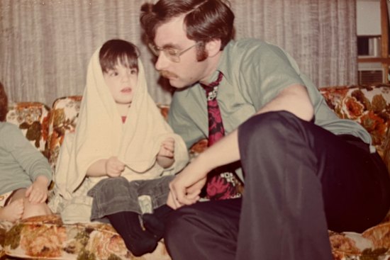 Selinger-Morris as a child in Canada in 1976.