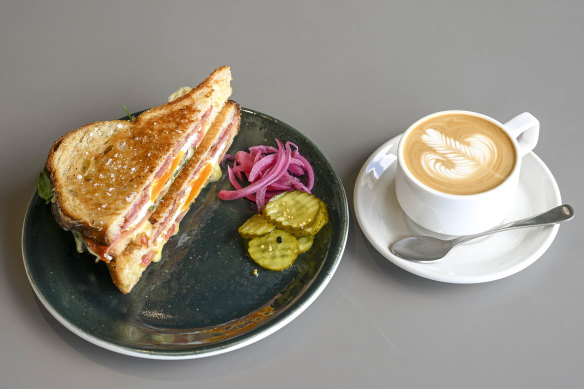 Cool Store serves toasties such as egg and bacon, and three cheeses.