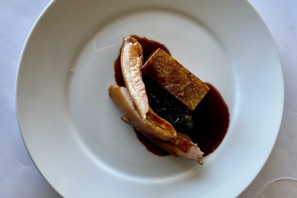 The preparation is meticulous, and it shows in La Bastide’s duck breast.