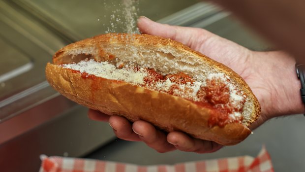The signature meatball sub.
