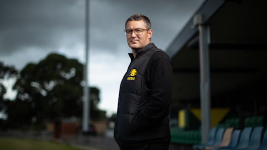 Hesitant: Leopold Football Club president Richard Hockley is not keen on returning to play without crowds.