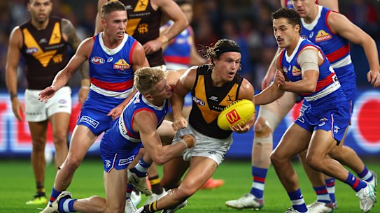 The Bulldogs will play the Hawks in the second elimnation final at the MCG.