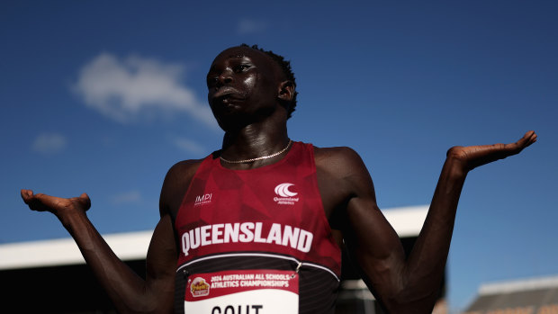 Gout Gout realised he could run quickly when, aged 12, he beat every other boy in his class in a sprint. “Huh,” he thought, “I’m low-key good at this.”