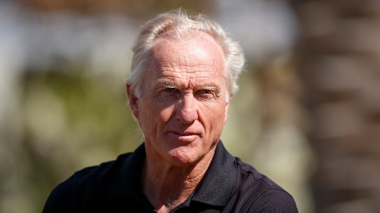Greg Norman in Saudi Arabia in February.