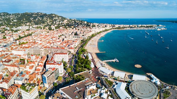 Cannes and its waterfront.