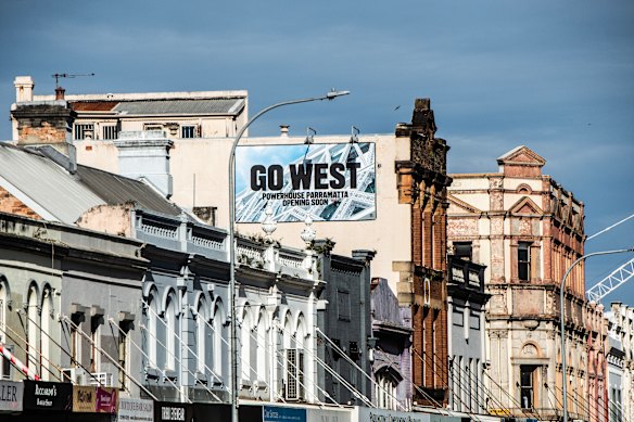 Powerhouse Parramatta billboard advertising in Paddington.