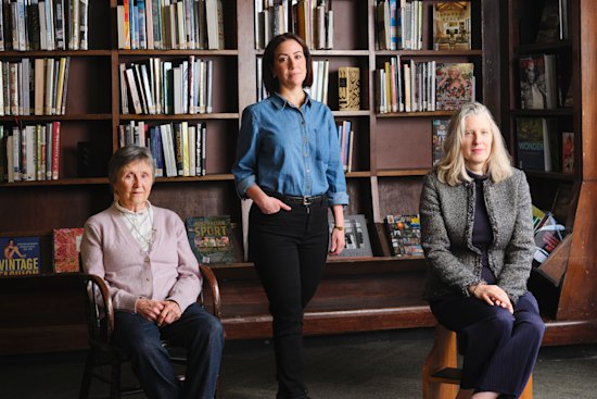 The Mushroom Tapes: Conversations on a Triple Murder Trial authors, Helen Garner,  Sarah Krasnostein and Chloe Hooper.