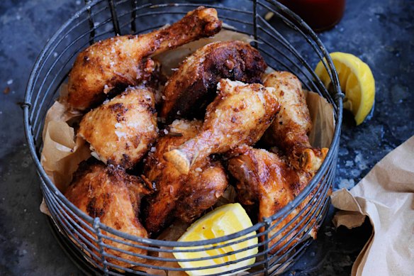 Neil Perry’s spice marinated fried chicken. 