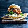 Crispy chilli chicken burger.