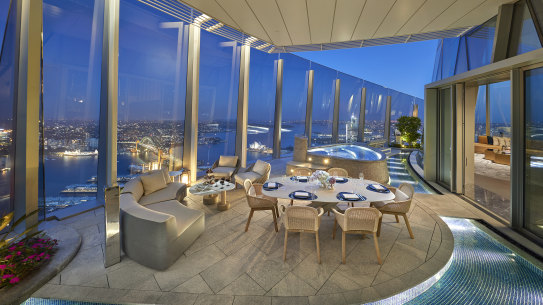 Iconic views from the Presidential Villa pool terrace.