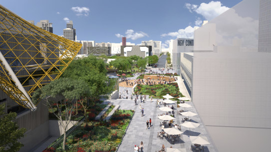 A 2018 artist's impression of the arts precinct.