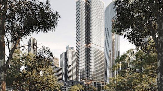 An artist’s impression of the proposed 380 Queen Street site.