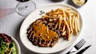 Steak frites, the sole dish on the menu at 24 York.