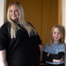 Kerryn Cugley and daughter Amity.