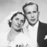 Milda and Rudis Masens on their wedding day on October 1939 in Latvia.