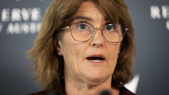 RBA governor Michele Bullock says about five per cent of borrowers are in a financially challenging situation.