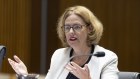 Kristin Stubbins, former PwC Australia acting CEO, during a hearing with the Parliamentary Joint Committee on Corporations and Financial Services, at Parliament House in Canberra on 5 March 2024.