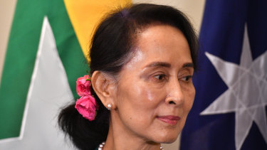 Myanmar's State Counsellor and civilian leader Aung San Suu Kyi.