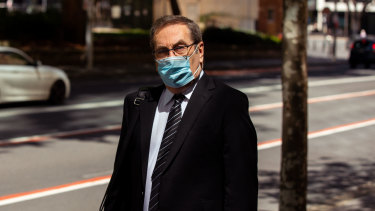 Michael Toohey arrives at the ICAC on Monday.