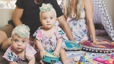 Dahli and India Greenhalgh spent three months in hospital after they were born.