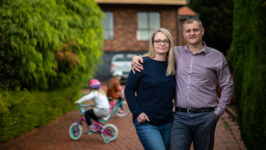 Nick and Kate D'Assisi moved from Dandenong North so their children could attend Frankston High.
