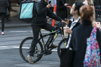 menulog bicycle delivery