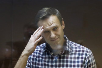 Alexei Navalny, pictured at court in February, has been urged to end his hunger strike.