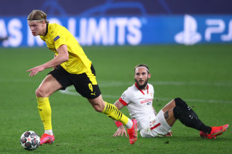 Uefa Champions League 2021 22 Erling Haaland Double For Borussia Dortmund Against Sevilla Porto Beat Juventus