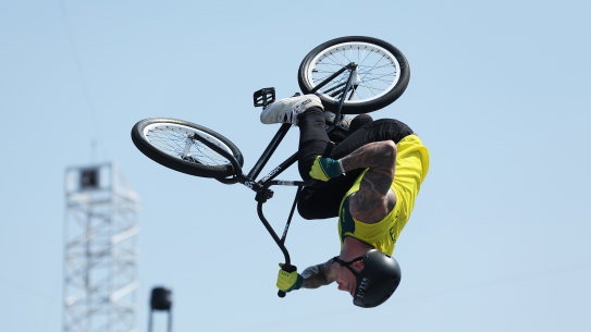 Australian Logan Martin takes gold in the BMX debut at the Tokyo Olympics.