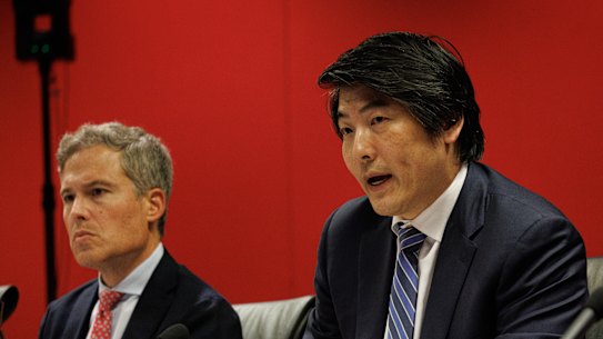 SMH/AFR: Jason Kwon from Open AI appears at a federal parliamentary AI inquiry at State Parliament House. 6th October, 2026. Photo: Wolter Peeters. The Sydney Morning Herald.