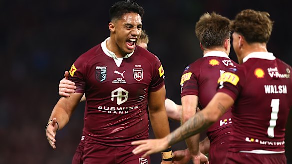 Maroons winger Murray Taulagi.