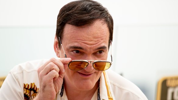 Quentin Tarantino at the film's premiere in Moscow this week.