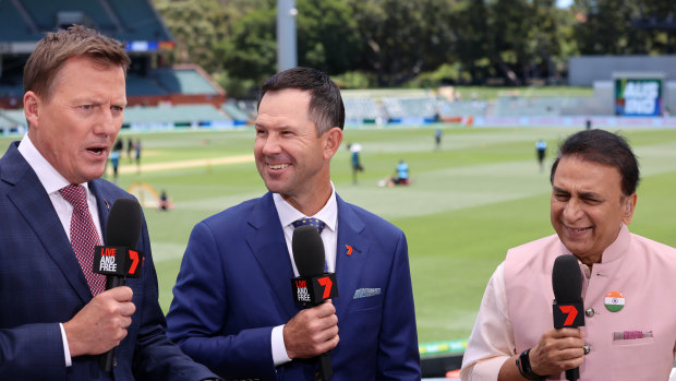 Ricky Ponting has been Seven’s lead commentator since 2018.