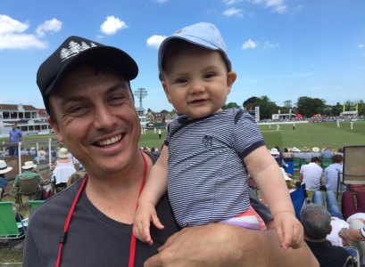 Taking a break from covering the cricket during Australia’s 2015 Ashes tour of England.