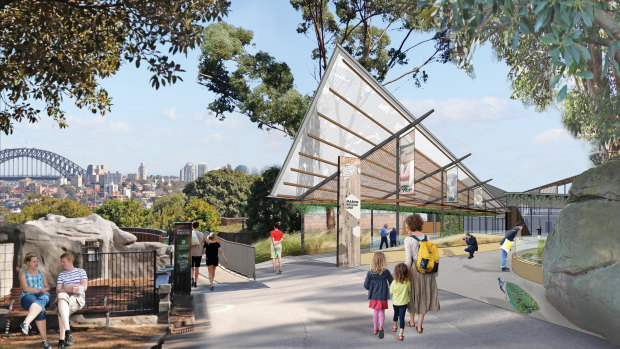 An artist's impression of the multimillion-dollar wildlife hospital set to open at Taronga Zoo in 2024.