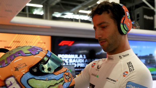 McLaren driver, Australian Daniel Ricciardo.