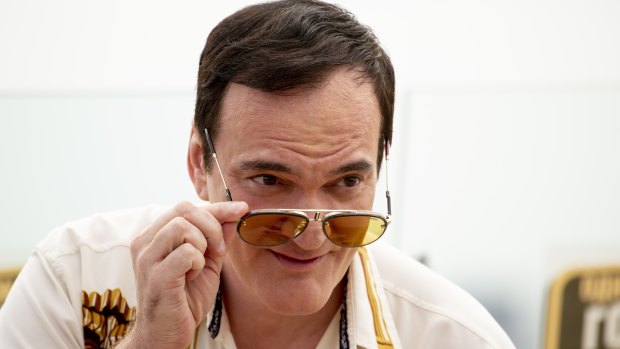Quentin Tarantino at the film's premiere in Moscow this week.